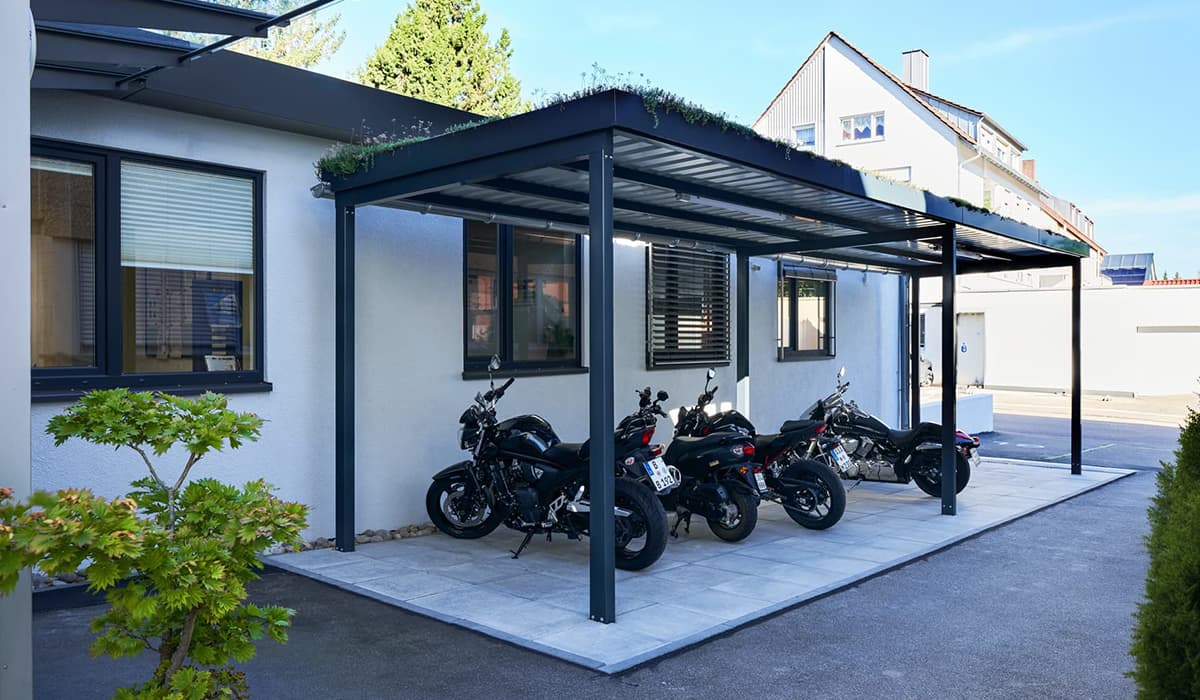 <h5>Bikeport ohne Seitenwände</h5>