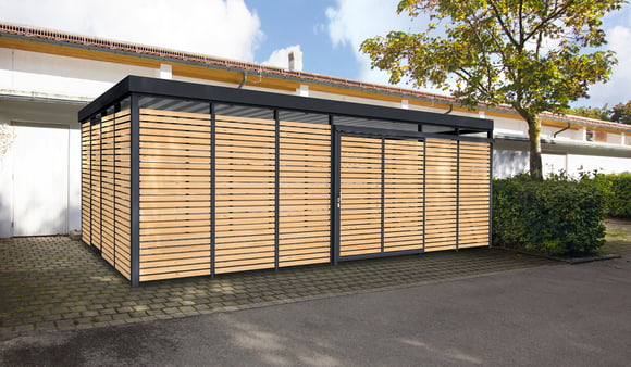 Einhausung Holz Modul-Bauweise