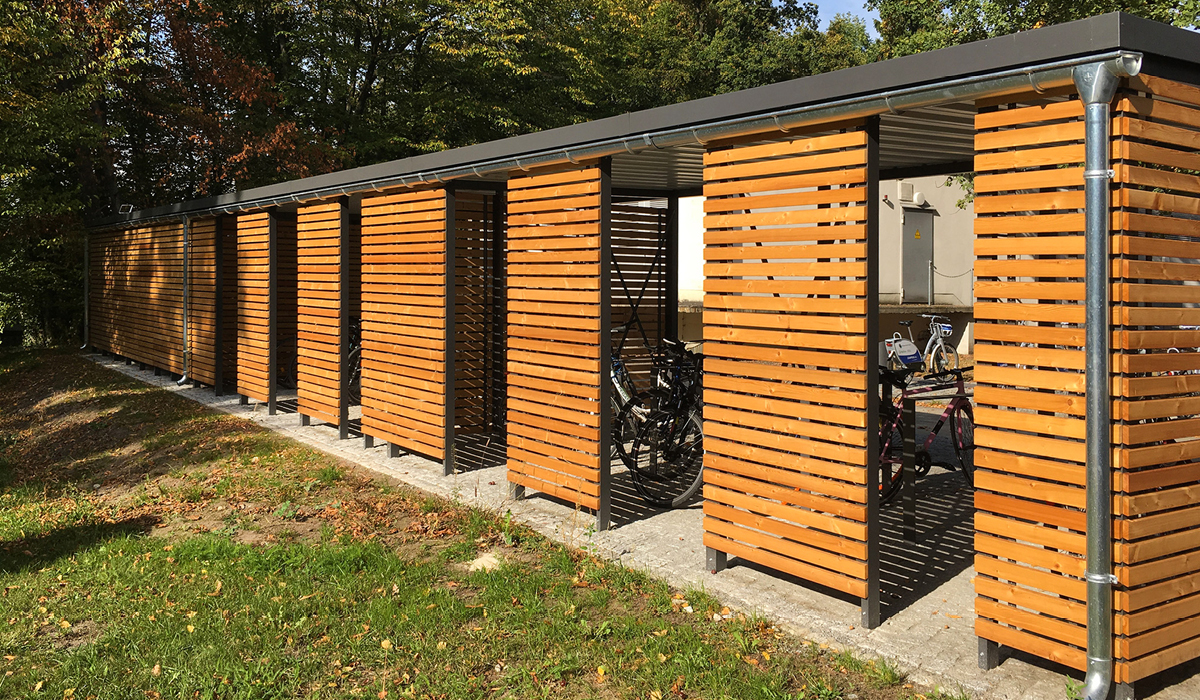 <h5>Bikeport aus Holz</h5>